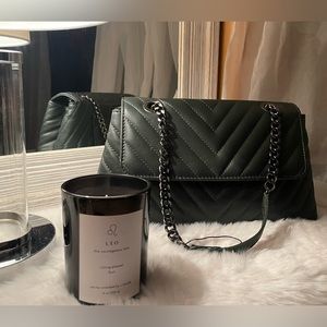 Made In Italy Leather Quilted Crossbody.